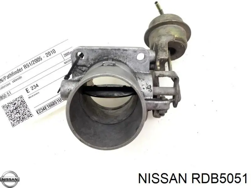 Válvula de borboleta montada para Nissan Navara (D40M)