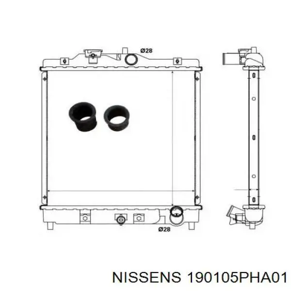 Радиатор 190105PHA01 Nissens