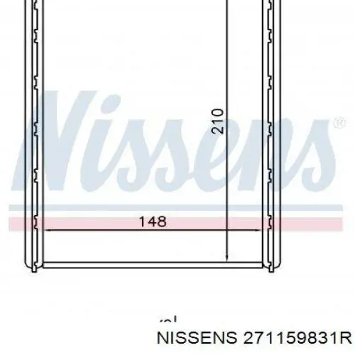 Радиатор печки 271159831R Nissens
