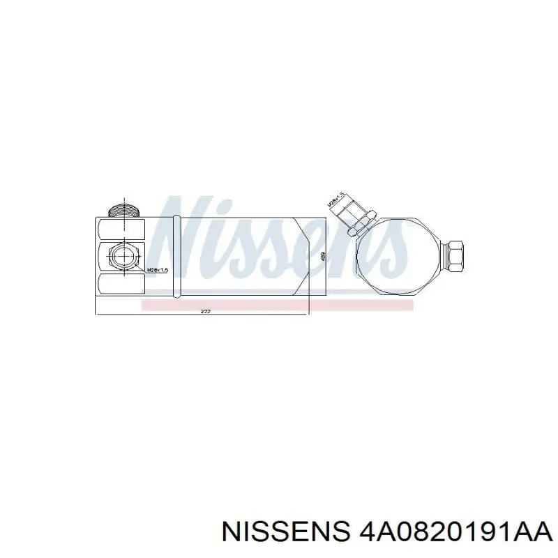 Осушитель кондиционера 4A0820191AA Nissens