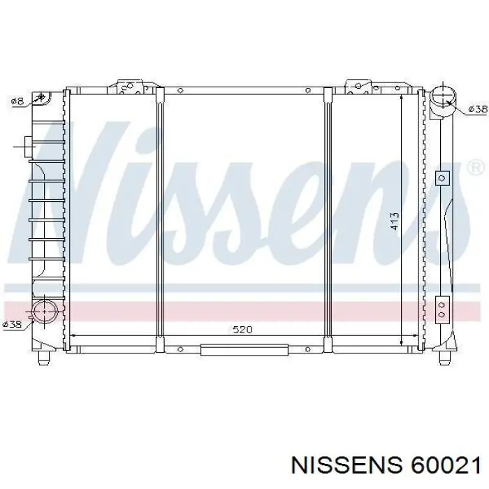 60021 Nissens радиатор
