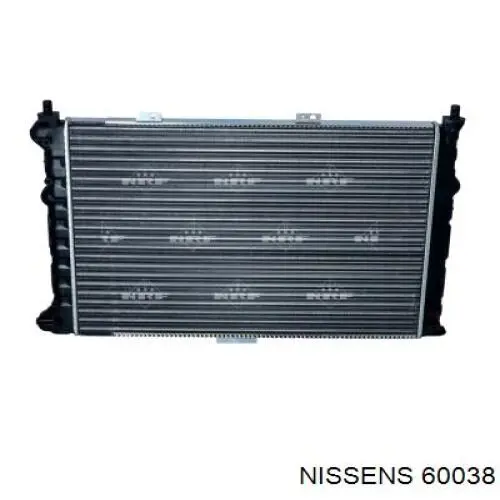 Radiador refrigeración del motor 60038 Nissens