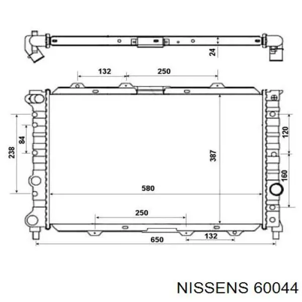 Радиатор 60044 Nissens
