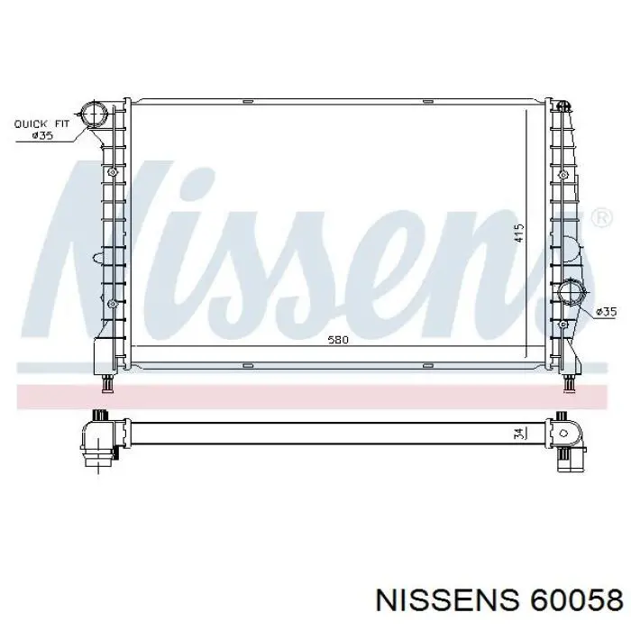 60058 Nissens радиатор