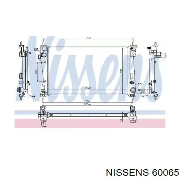 Радиатор 60065 Nissens