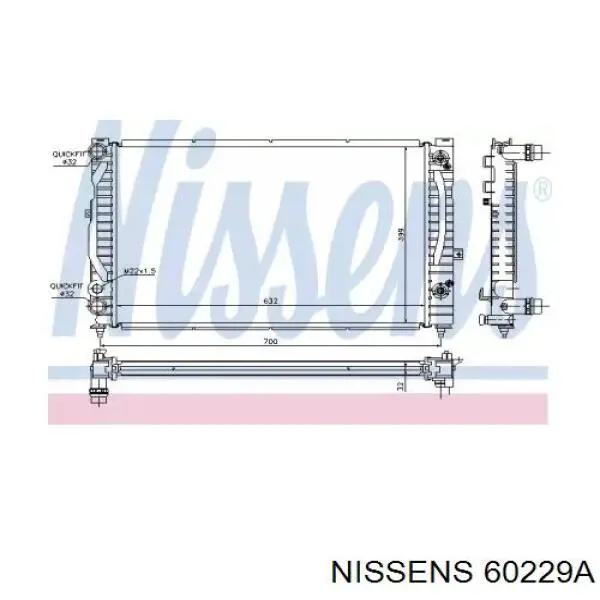 60229A Nissens радиатор