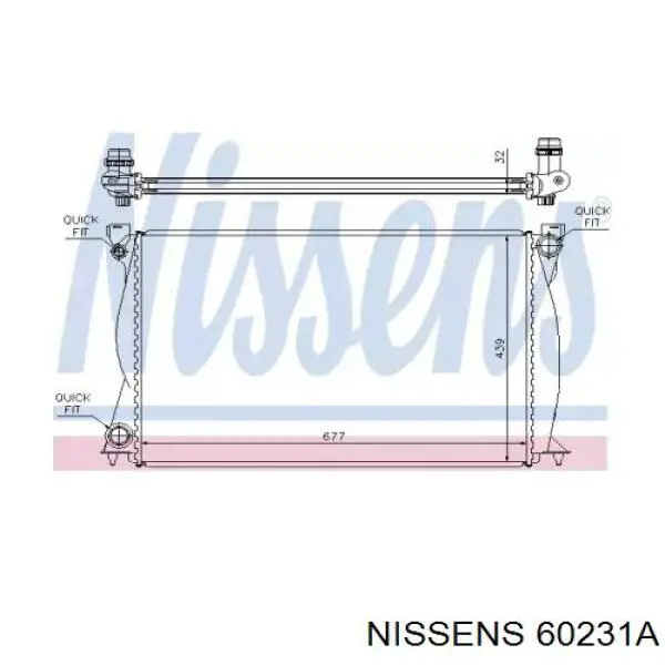 60231A Nissens радиатор