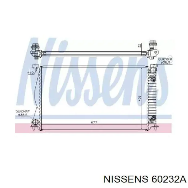 Радиатор 60232A Nissens