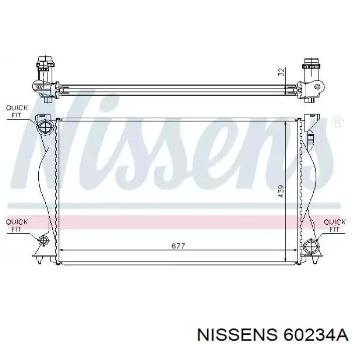 60234A Nissens радиатор