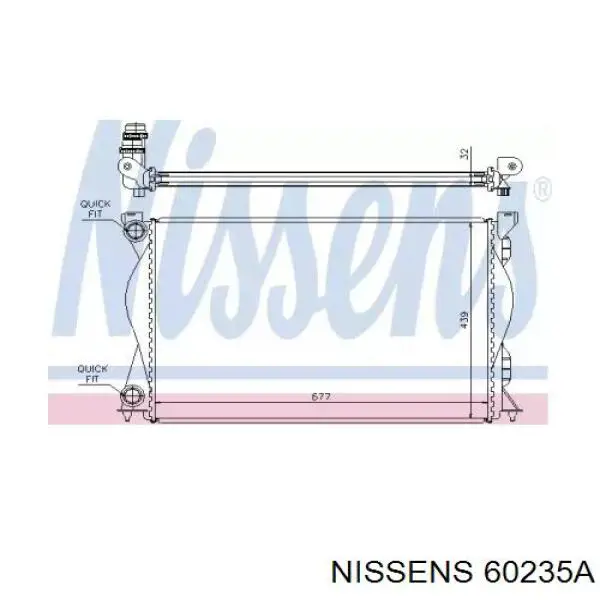 60235A Nissens радиатор