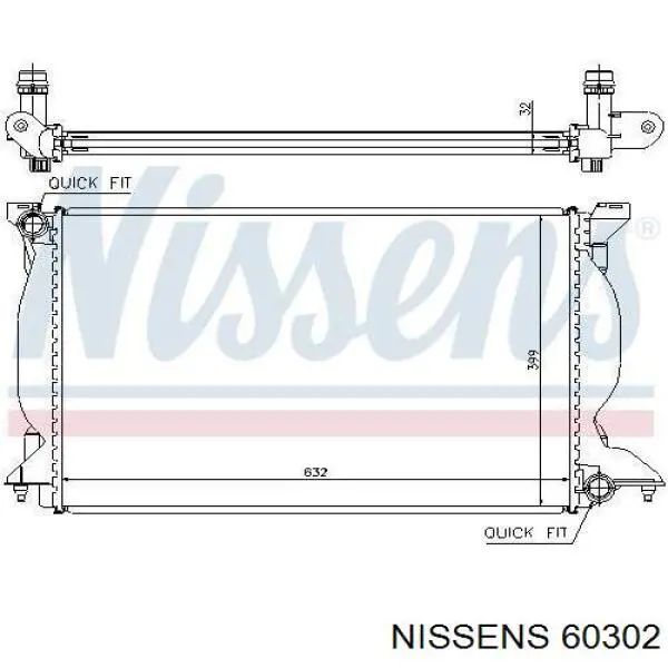 Радиатор 60302 Nissens