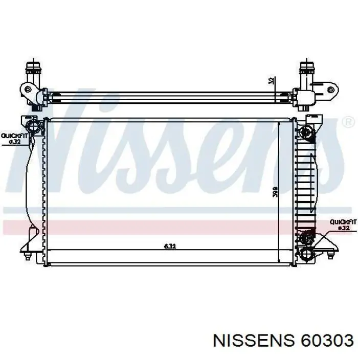 Радиатор 60303 Nissens