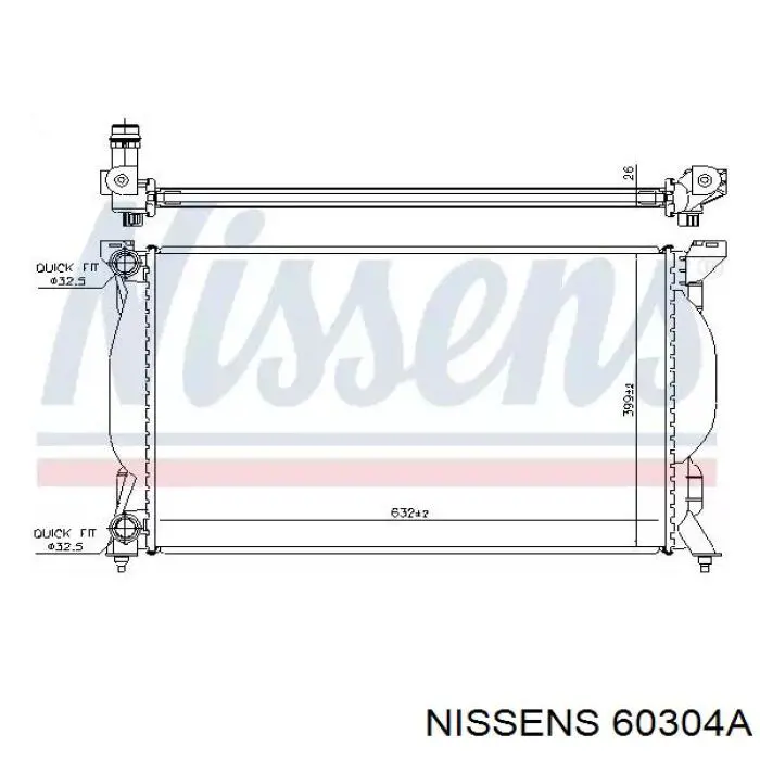 60304A Nissens радиатор