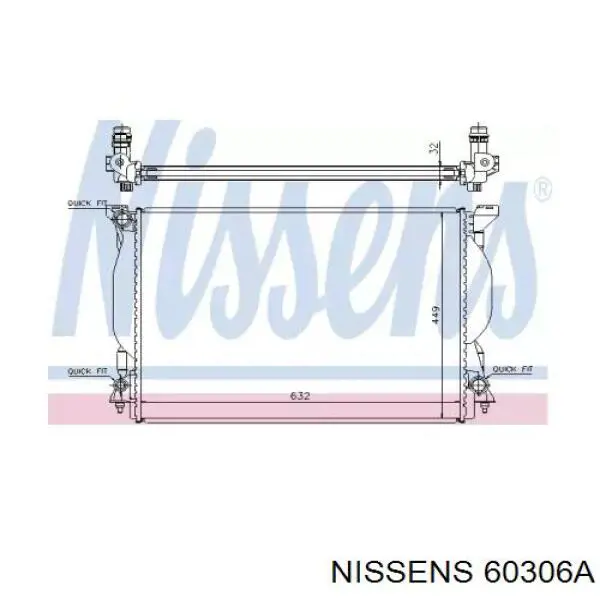 60306A Nissens радиатор