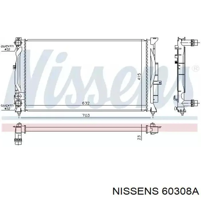 60308A Nissens радиатор