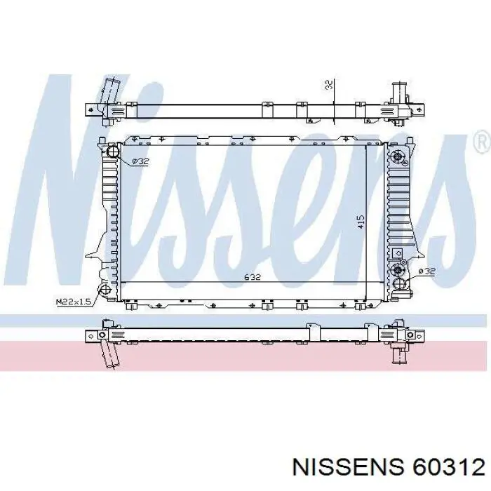 60312 Nissens радиатор