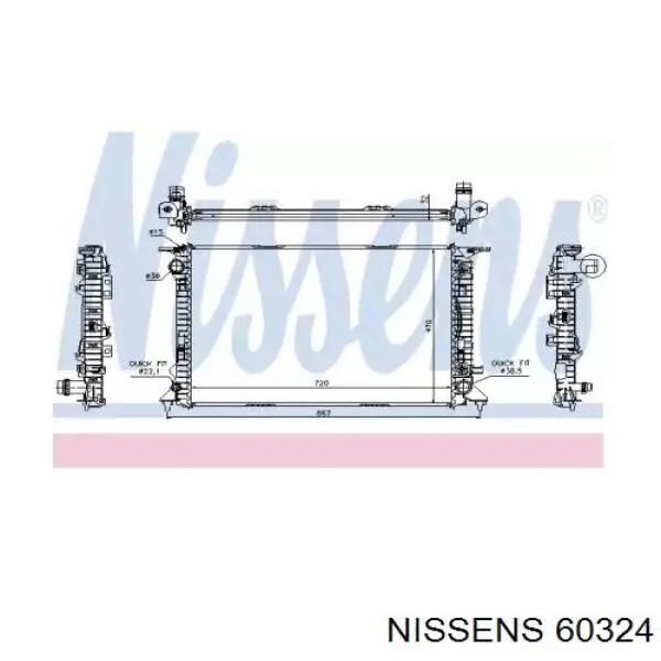 60324 Nissens радиатор