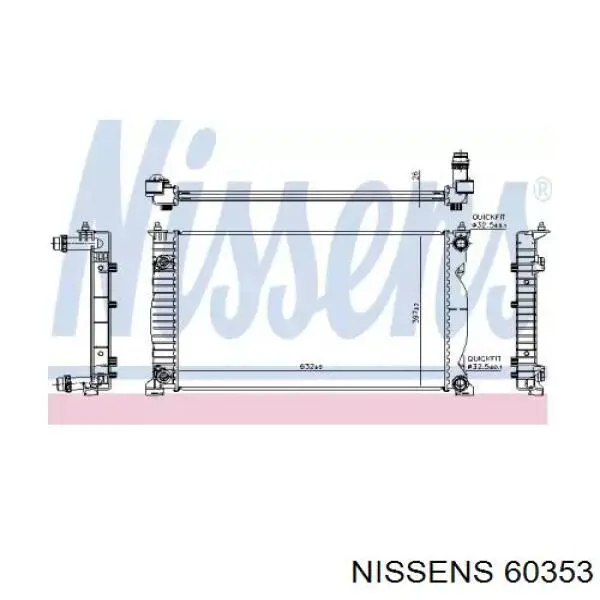 Радиатор 60353 Nissens