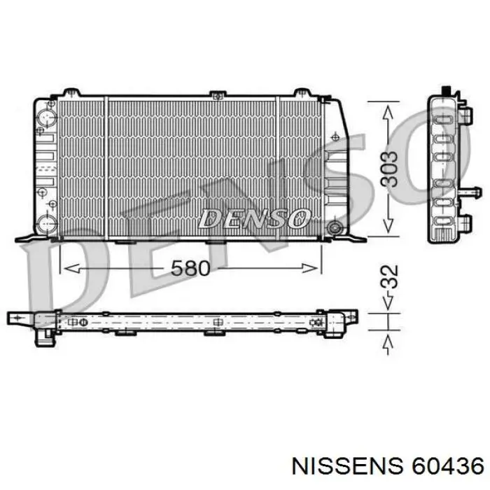 Радиатор 60436 Nissens