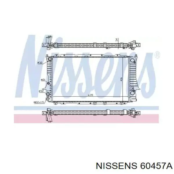 Радиатор 60457A Nissens