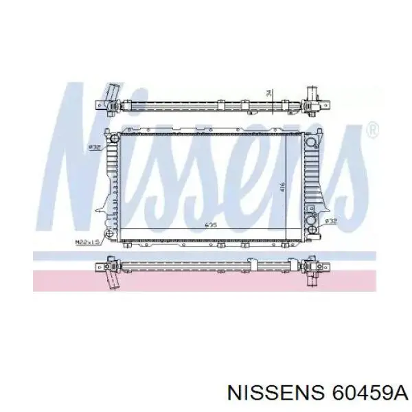 Радиатор 60459A Nissens