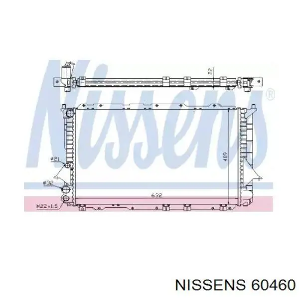 60460 Nissens радиатор