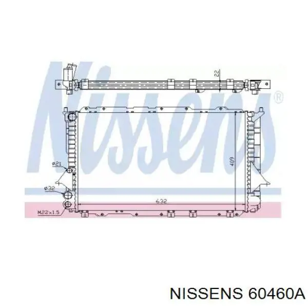 Радиатор 60460A Nissens