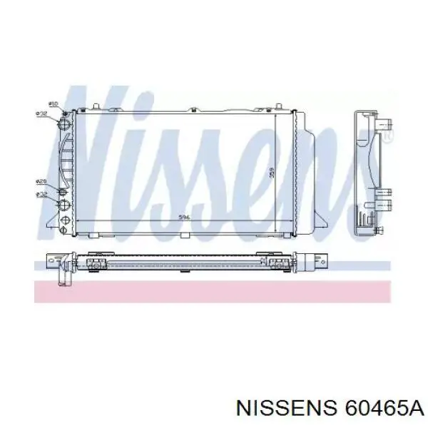 Радиатор 60465A Nissens