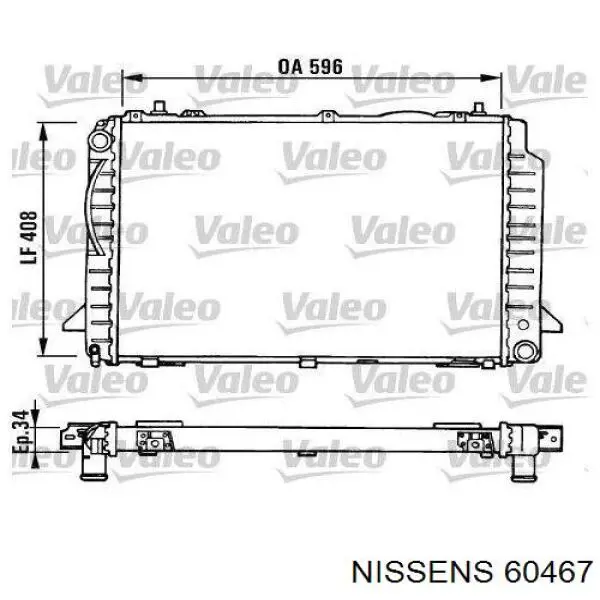 Радиатор 60467 Nissens