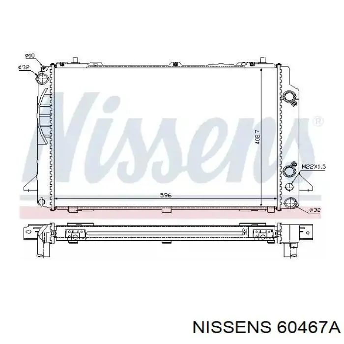 Радиатор 60467A Nissens