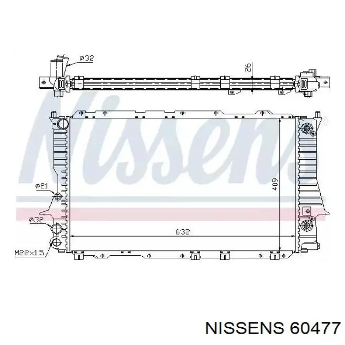 60477 Nissens радиатор