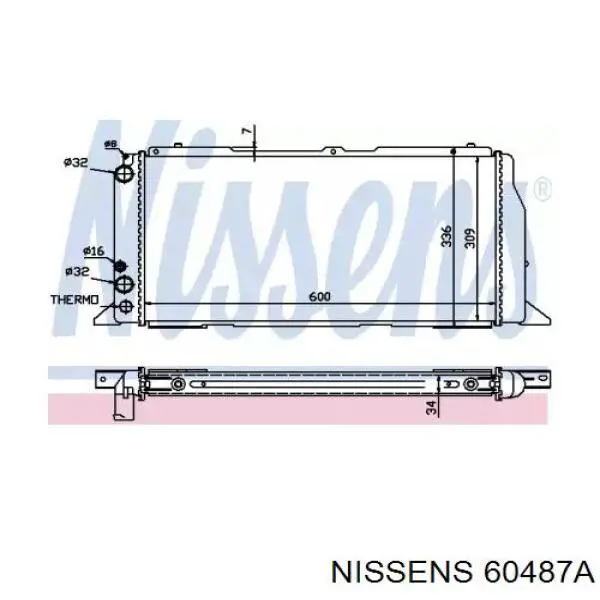 60487A Nissens радиатор