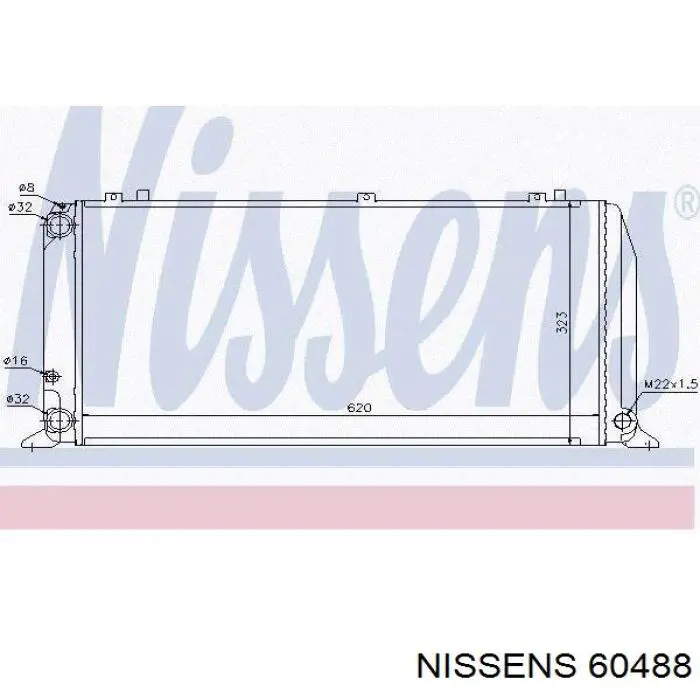 60488 Nissens радиатор