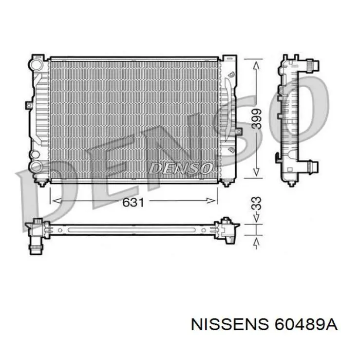 Радиатор 60489A Nissens