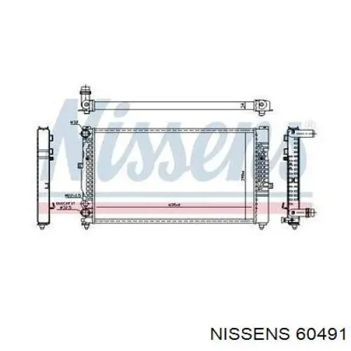 Радиатор 60491 Nissens