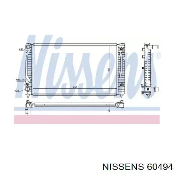 60494 Nissens радиатор