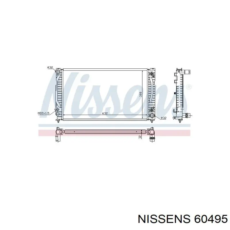 60495 Nissens радиатор