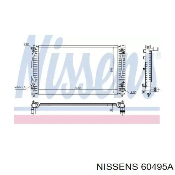 60495A Nissens радиатор