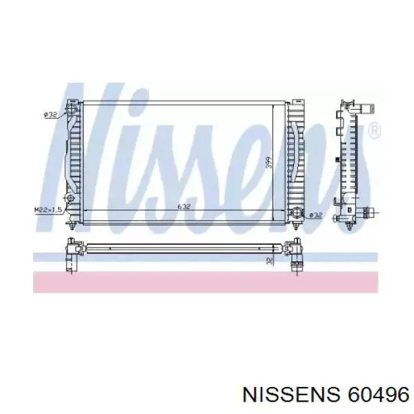 60496 Nissens радиатор