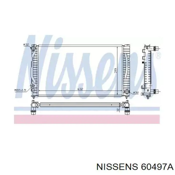 60497A Nissens радиатор