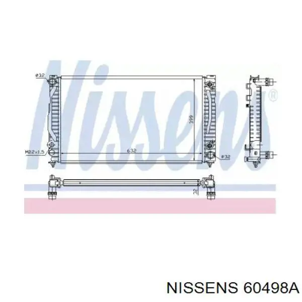 60498A Nissens радиатор