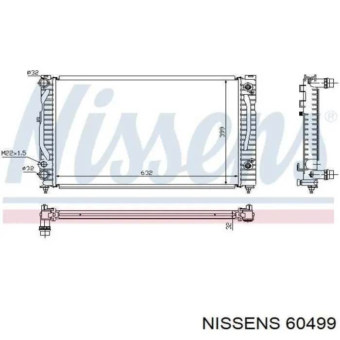 60499 Nissens радиатор