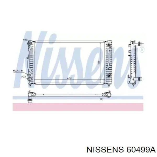 60499A Nissens радиатор