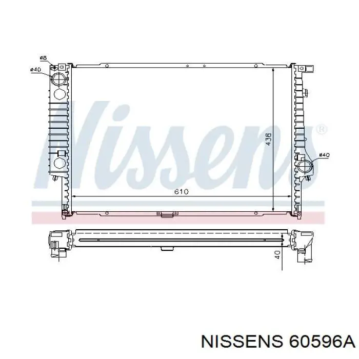 60596A Nissens Радиатор основной