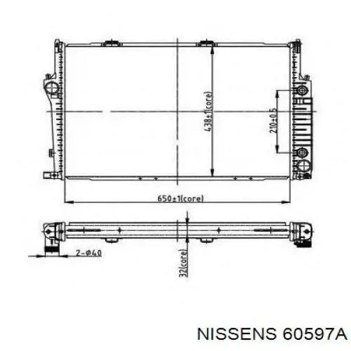 Радиатор 60597A Nissens