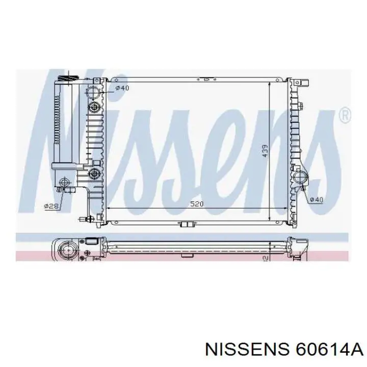 60614A Nissens радиатор