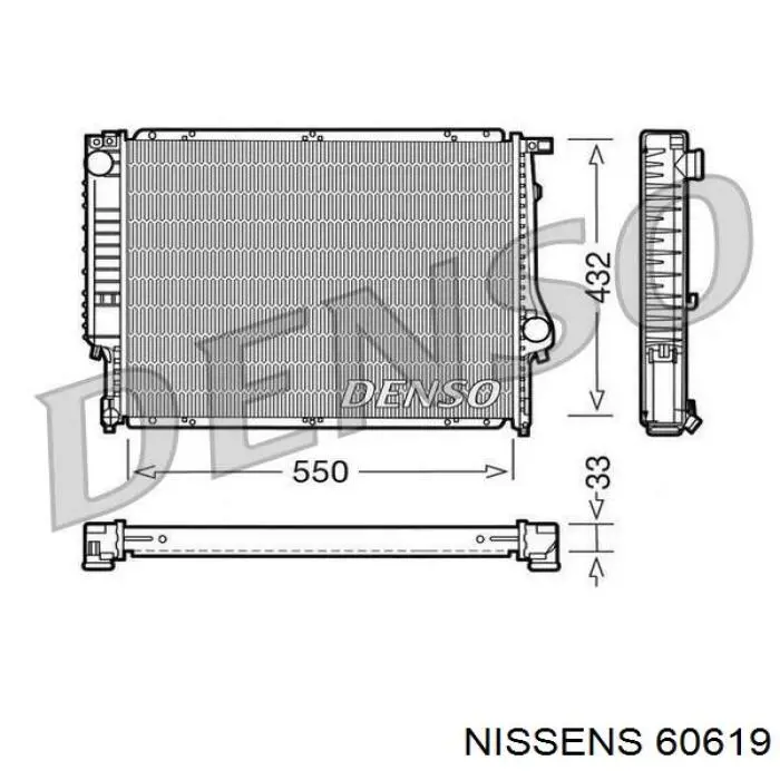60619 Nissens радиатор