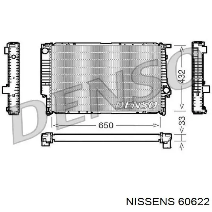 Радиатор 60622 Nissens