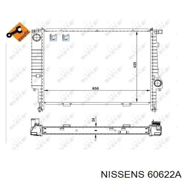 Радиатор 60622A Nissens