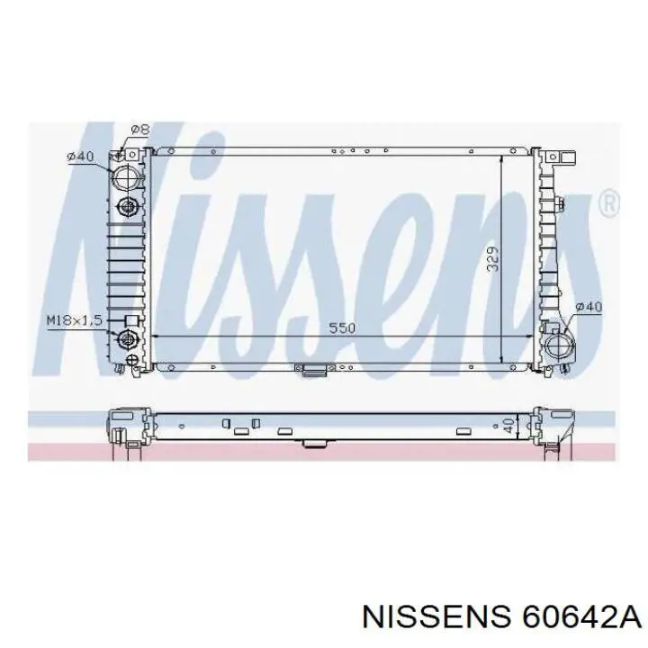 60642A Nissens радиатор